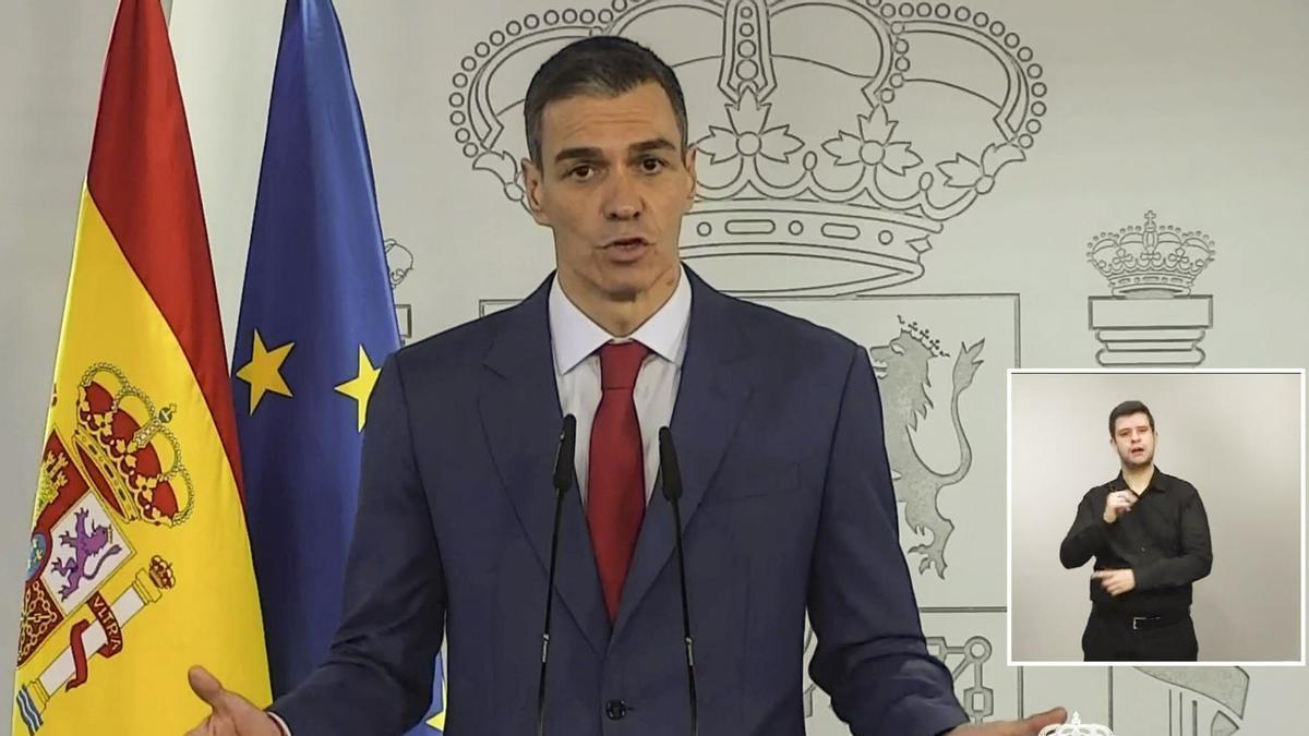Pedro Sánchez, presidente del Gobierno español.