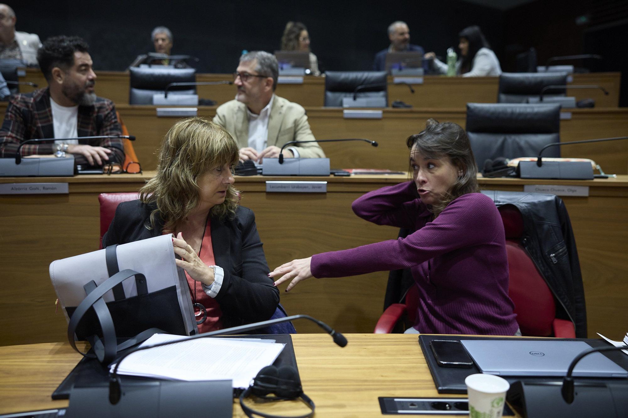 Fotos del pleno del Parlamento de Navarra del jueves 30 de octubre