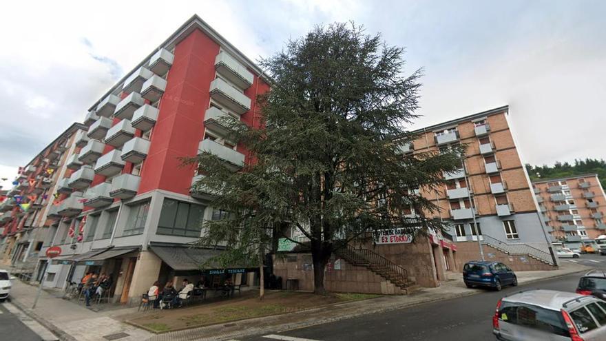 Arrasate: retiran un árbol para proteger una vivienda colindante