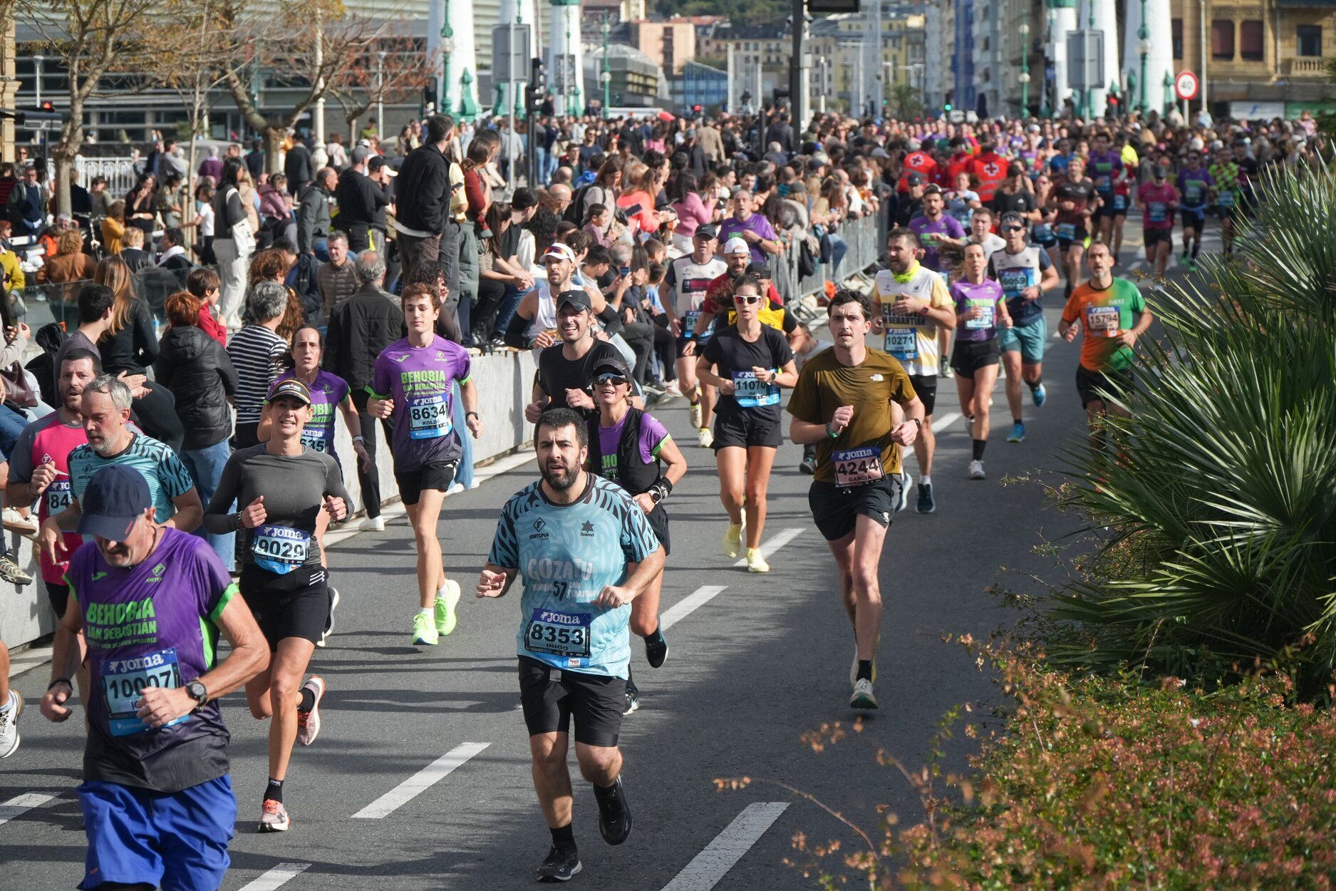 Los últimos metros de la Behobia