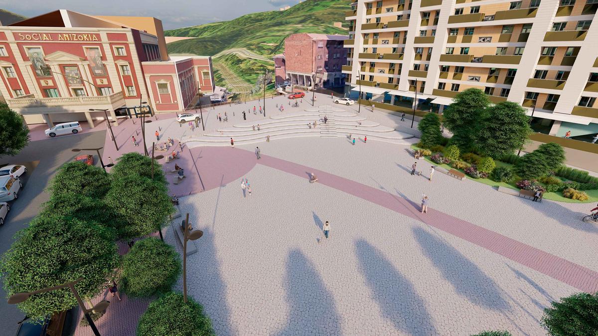 La plaza San Fausto sigue en obras y no podrá ser utilizada durante las fiestas de octubre