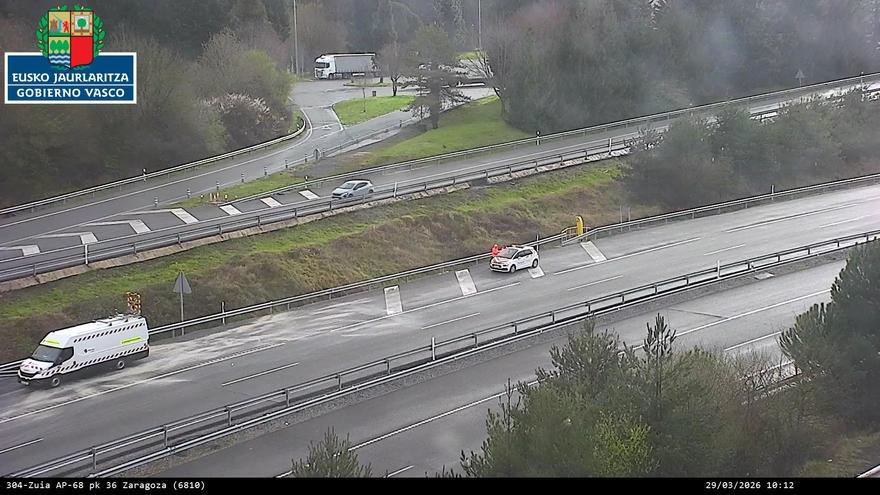 Fallece un motorista en la AP-68 a la altura de Zuia