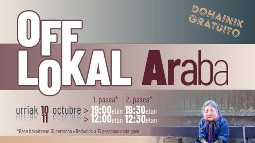 Off Lokal Araba llega a Laudio con dos propuestas teatrales en euskera