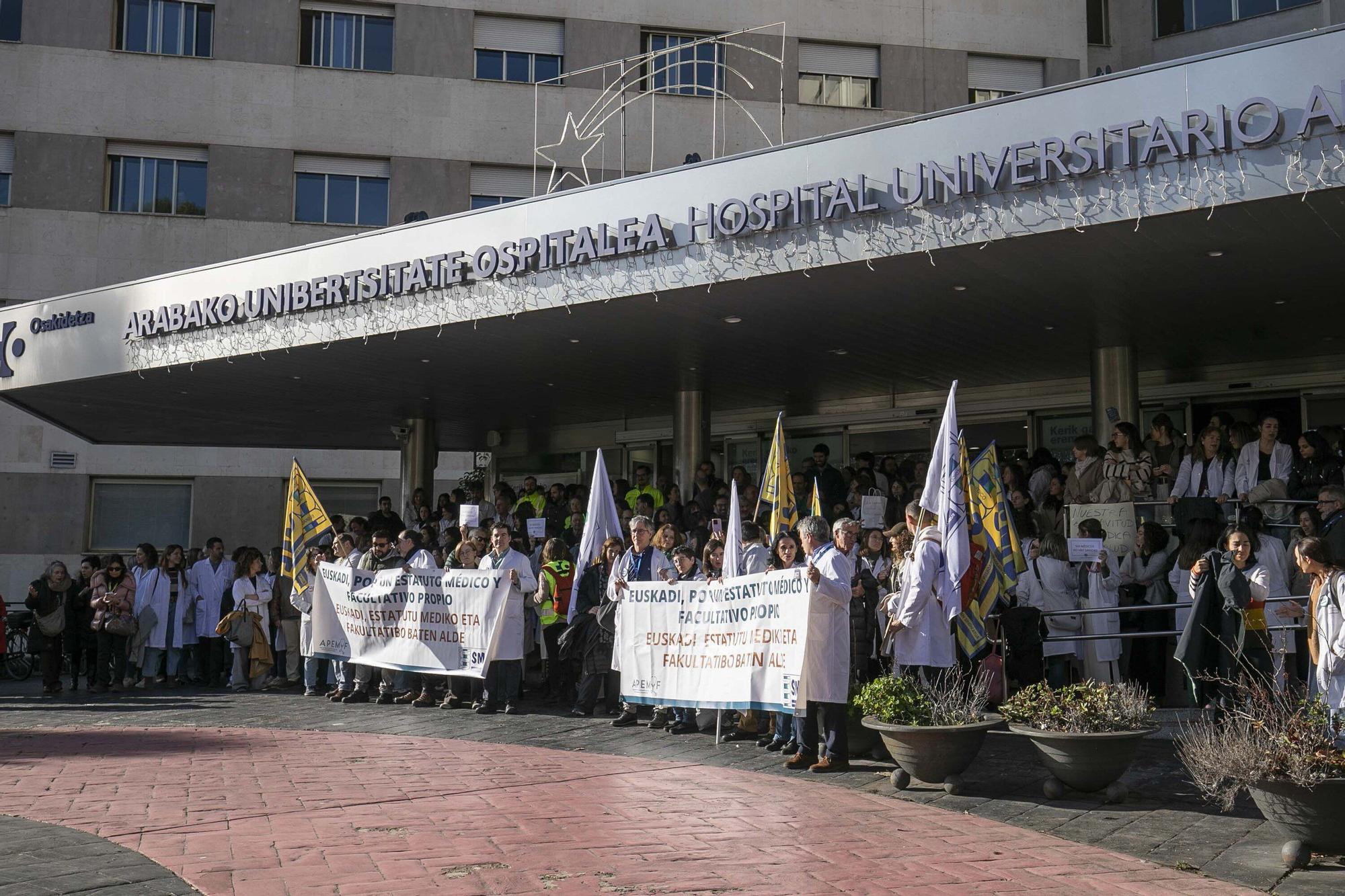 Los médicos de Gasteiz se movilizan por un Estatuto propio