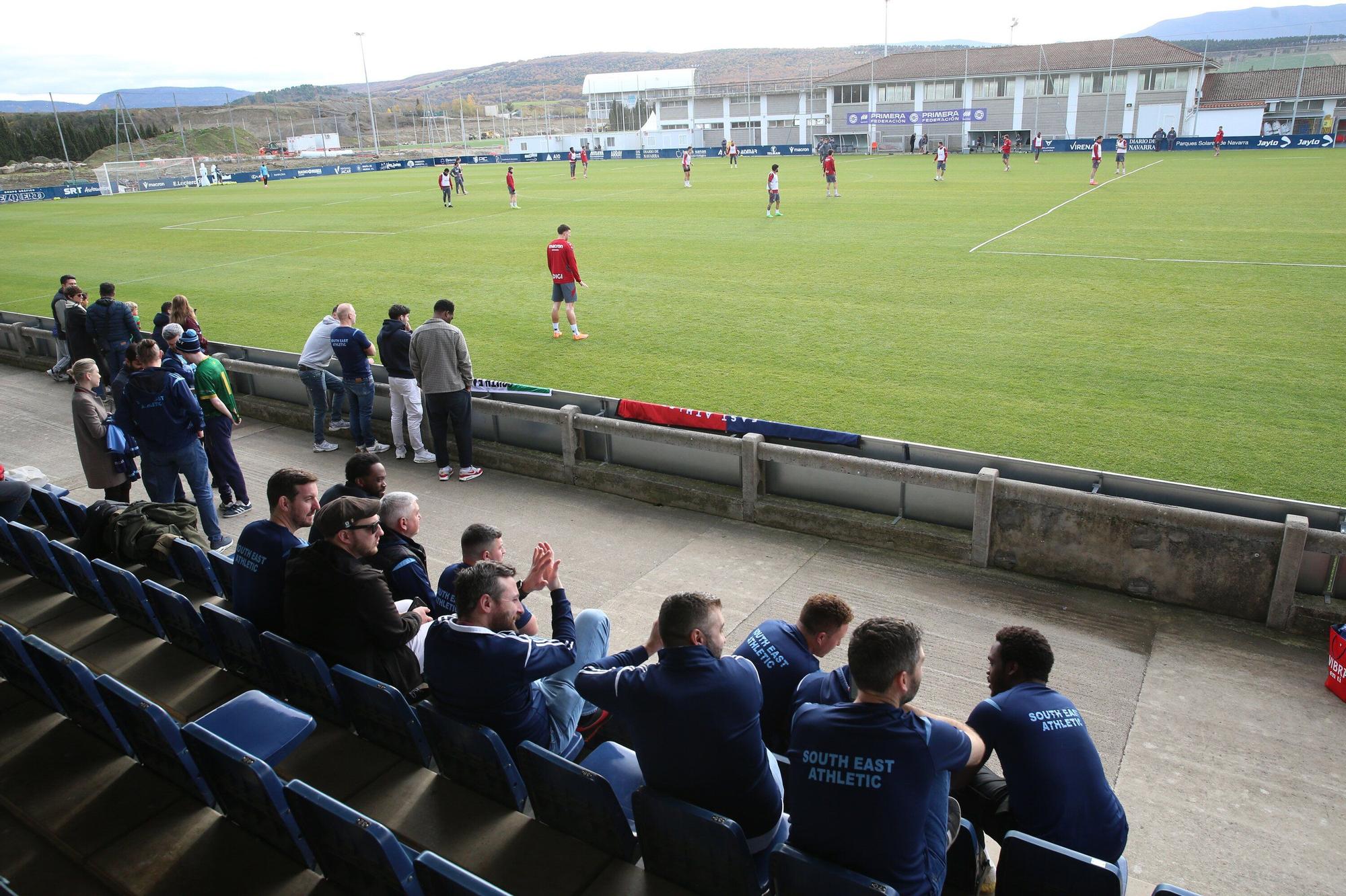 Fotos del entrenamiento en Tajonar en la víspera del Osasuna - Levante