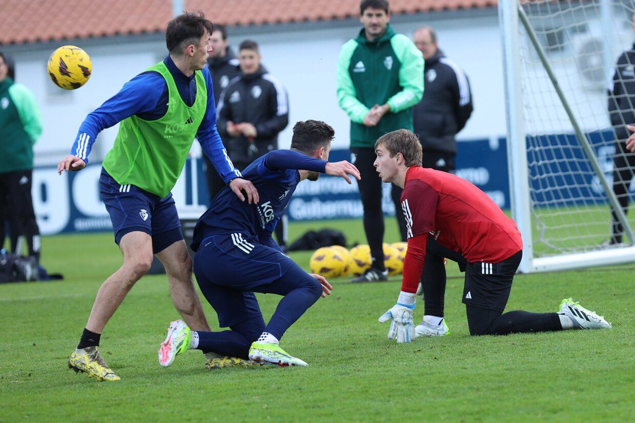 Último entrenamiento de Osasuna de este 2023