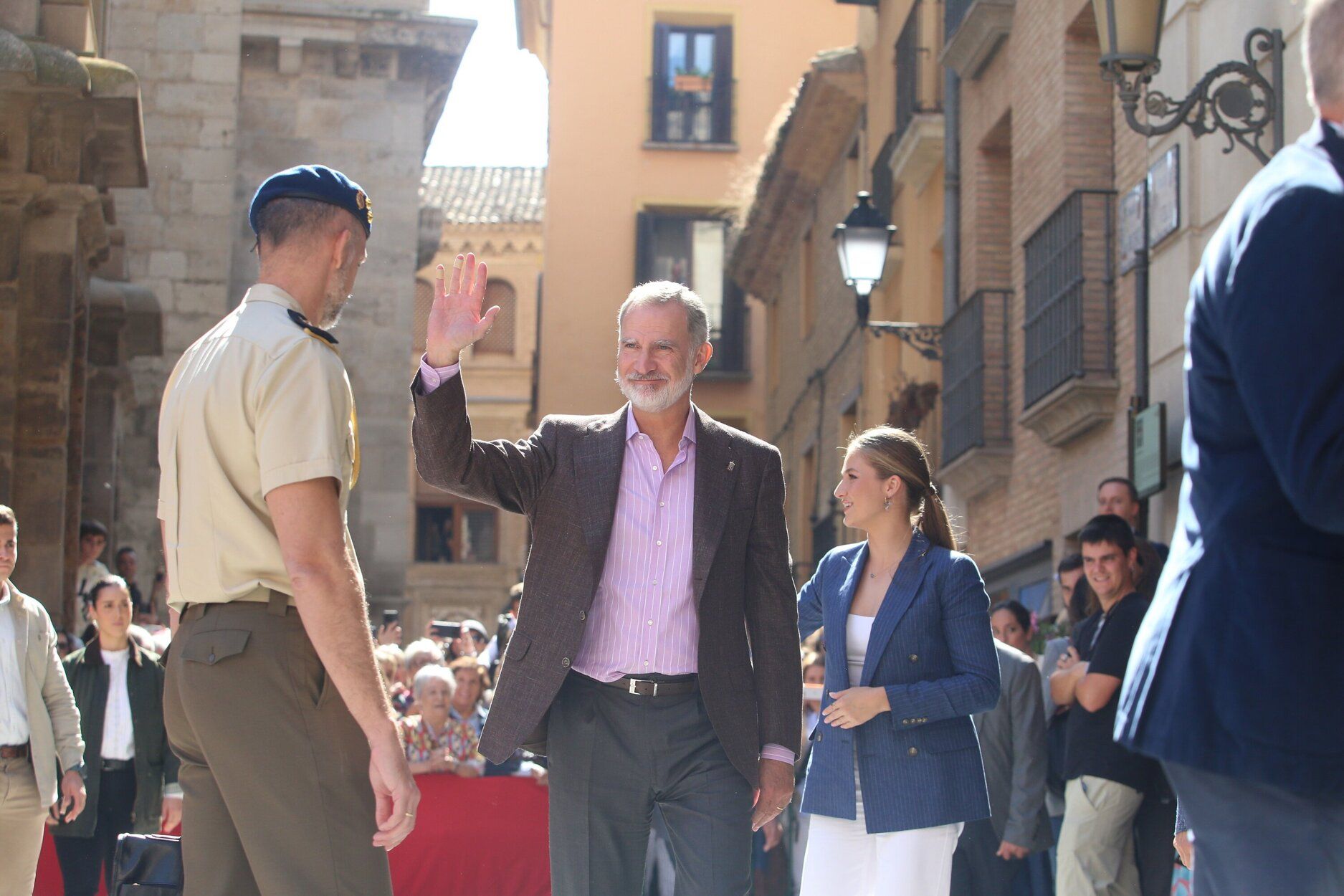 Fotos de la visita de los Reyes a Olite