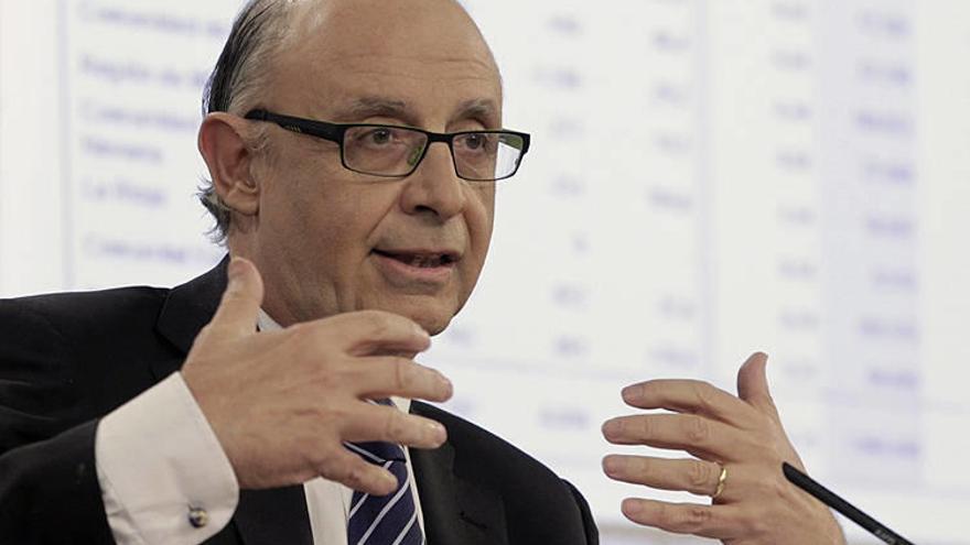 El ministro de Hacienda y Administraciones Públicas, Cristóbal Montoro, tras la reunión del Consejo de Ministros.