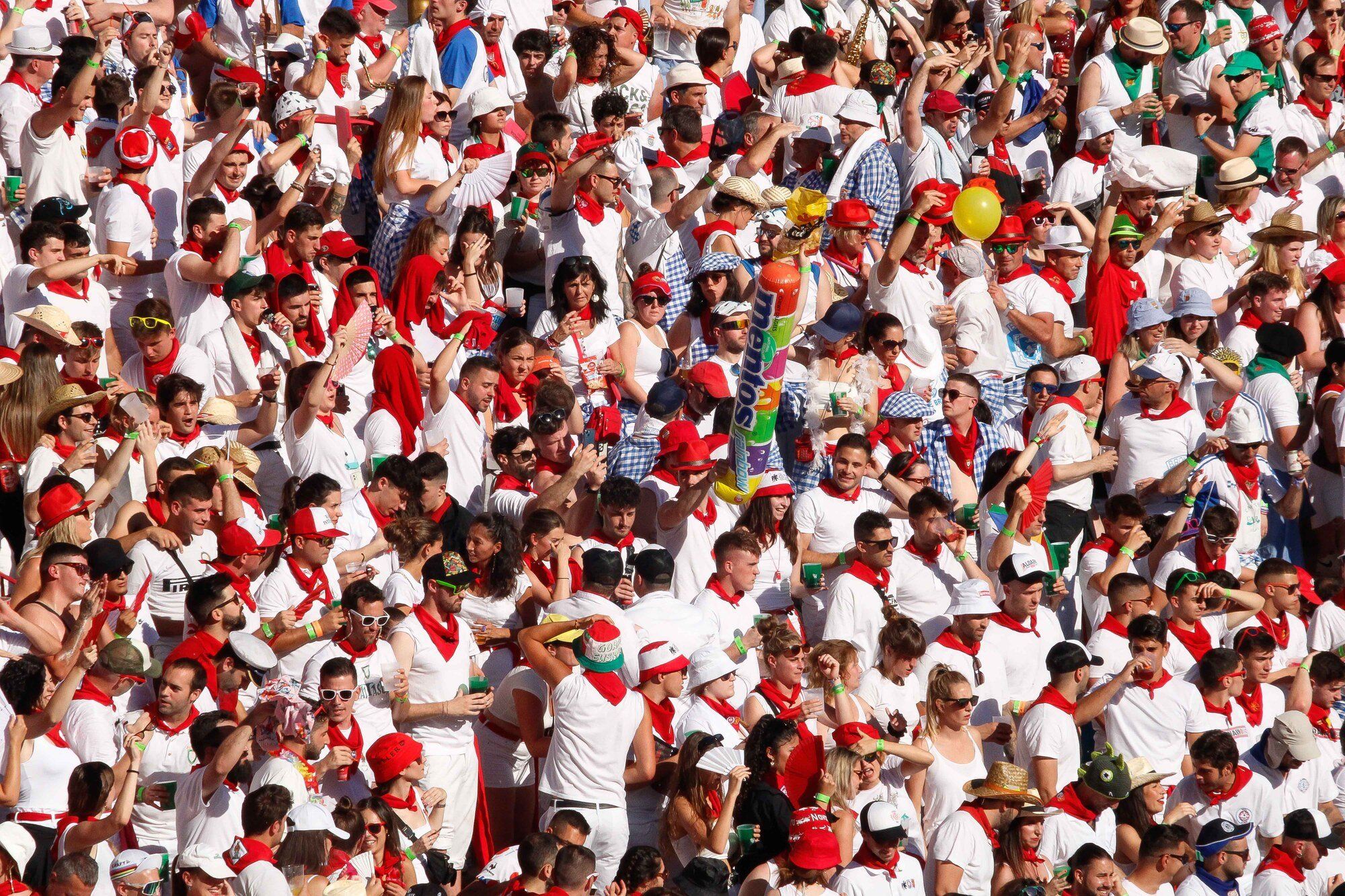 Ambiente en la Plaza de Toros el día 8 de julio