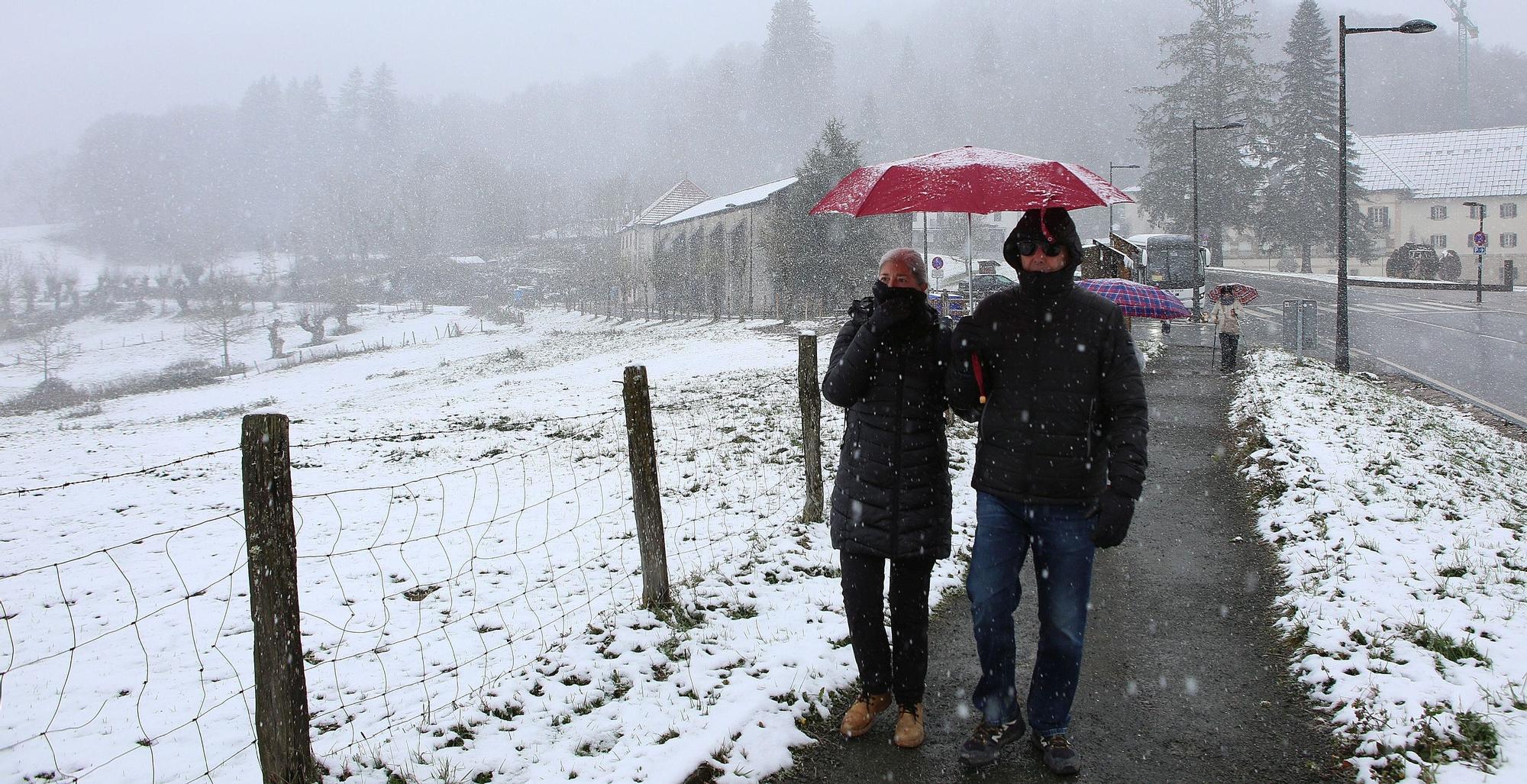 Fotos de la nieve en Navarra (20 de noviembre de 2025)