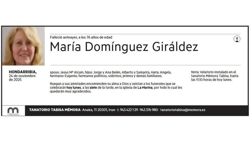 MARIA DOMINGUEZ GIRALDEZ