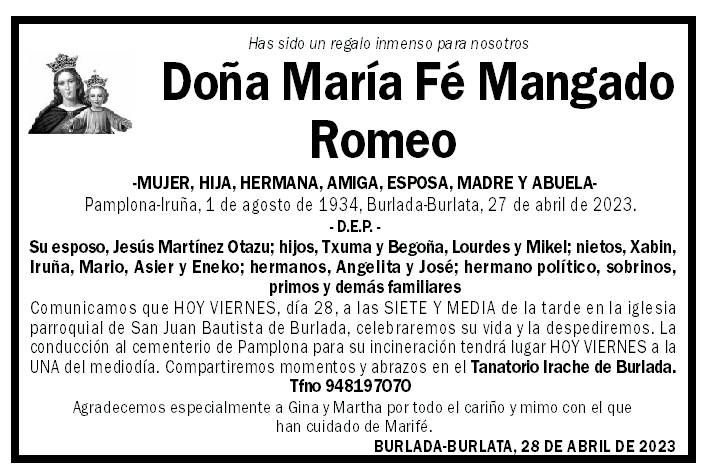 María Fe Mangado Romeo