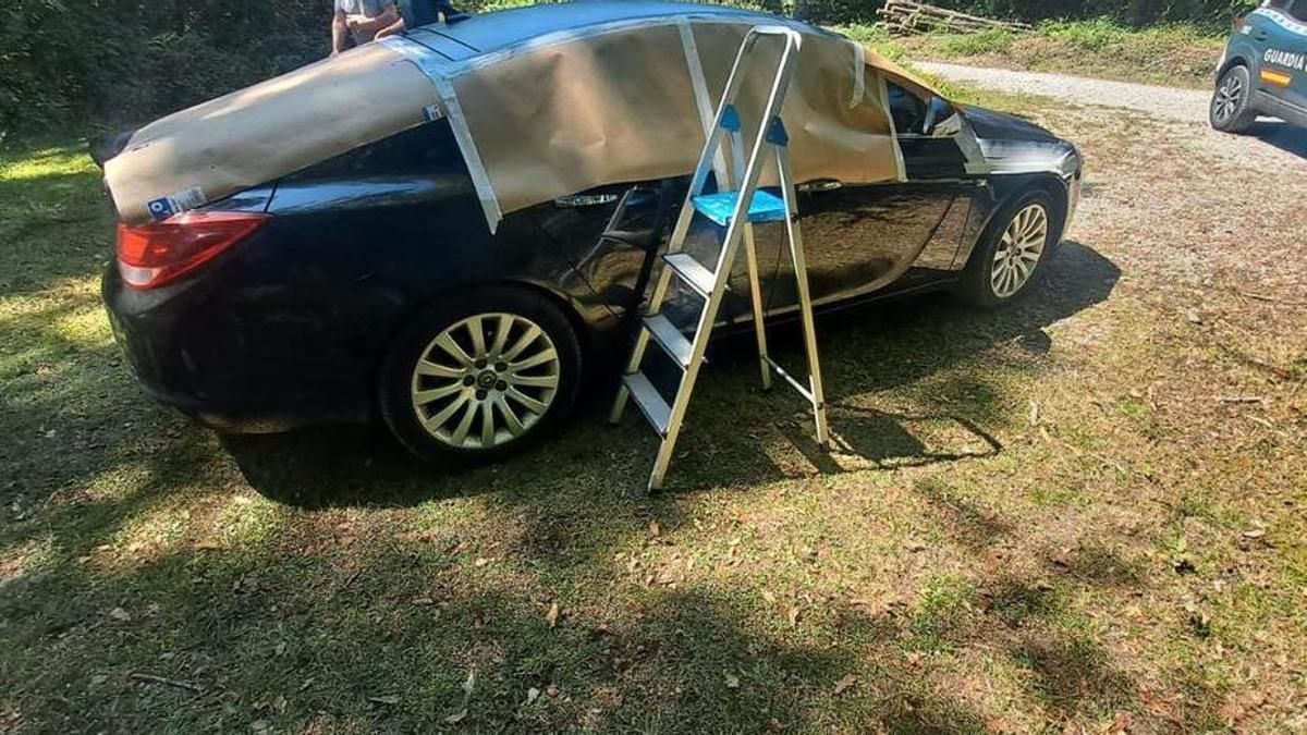 El vehículo del denunciado.