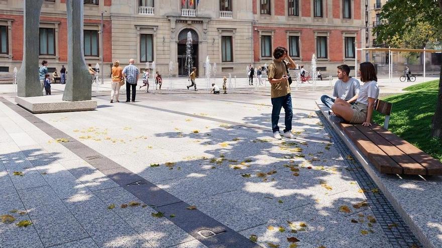 Los nombres de los pueblos de Navarra irán tallados en el suelo del paseo de Sarasate