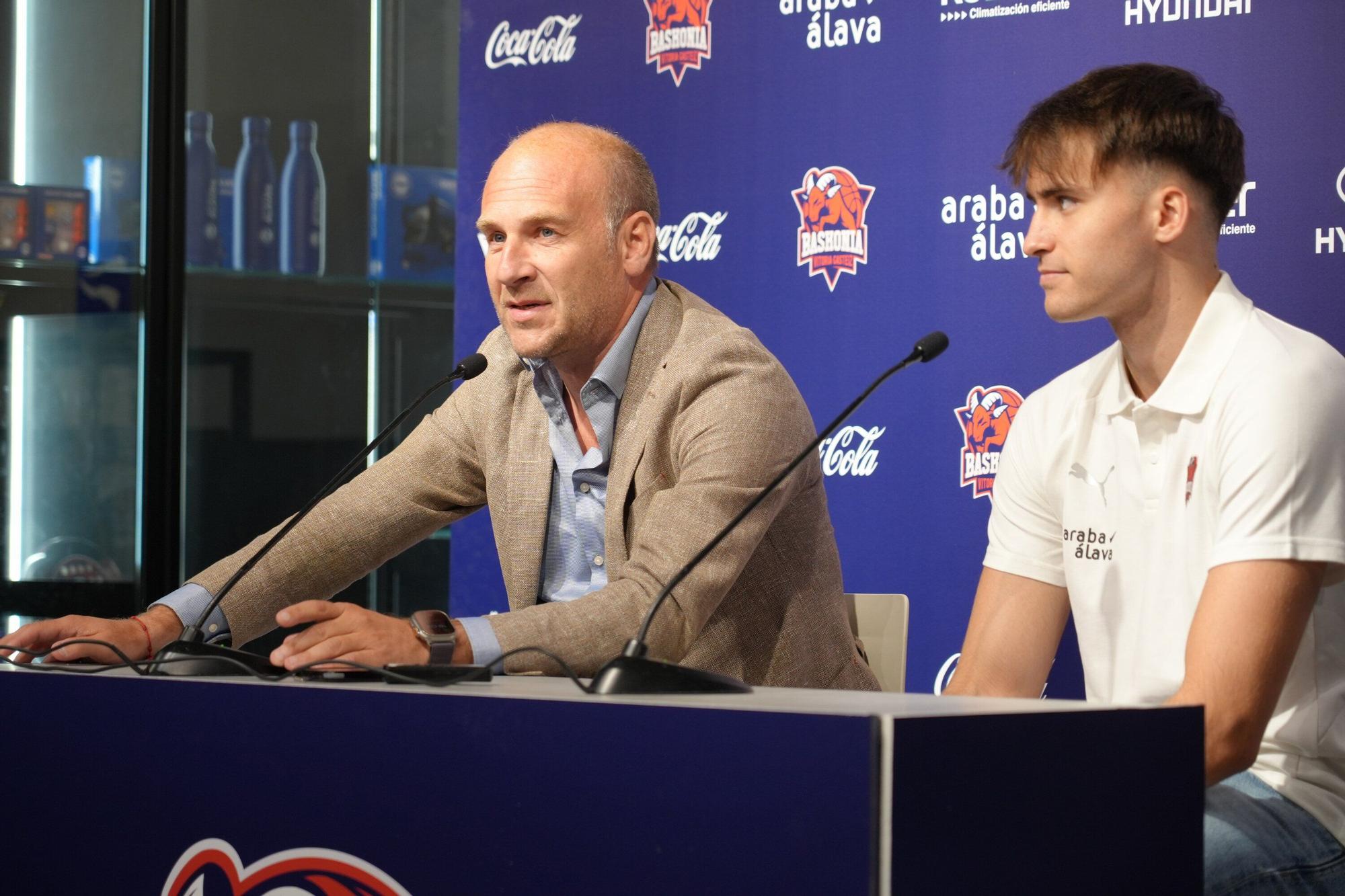 En imágenes: Rafa Villar, presentado como nuevo jugador del Baskonia