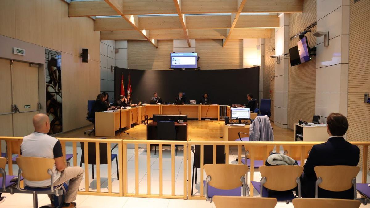 Sala de la Audiencia de Gipuzkoa en la que se ha procedido a la lectura de la sentencia