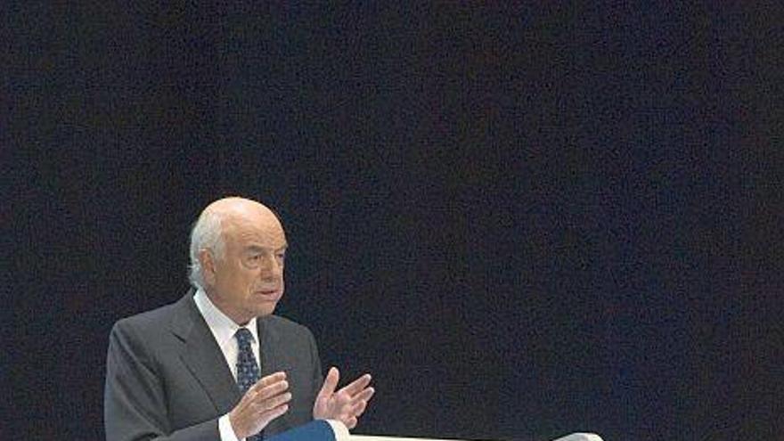 Francisco González durante la Junta de Accionistas del BBVA