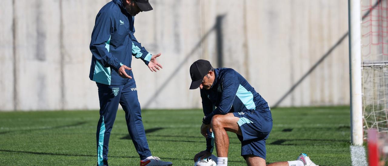 En imágenes: entrenamiento del Athletic en Lezama