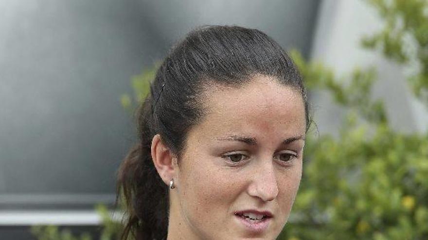 Lara Arruabarrena, ayer en Madrid.