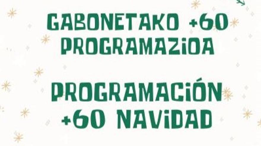 Gabonetako programazioa aurkeztu du Getxoko +60 Dinamizazio Zerbitzuak