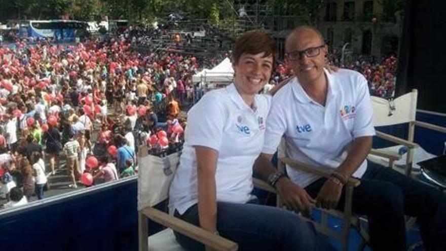 Marta Solano, de baja tras quemarse la cara con los focos de Madrid 2020 en TVE