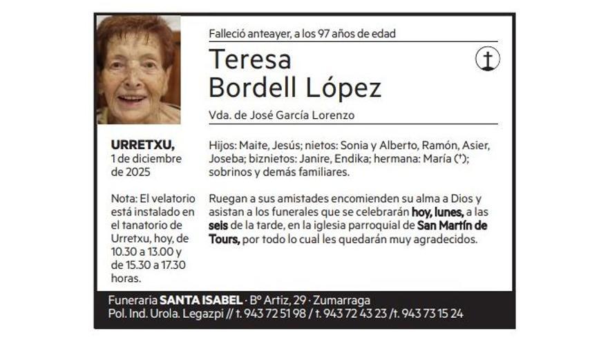 Teresa Bordell López