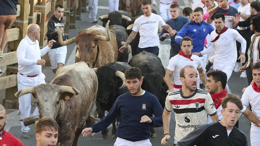 Fotos del tercer encierro de las fiestas de Tudela 2025