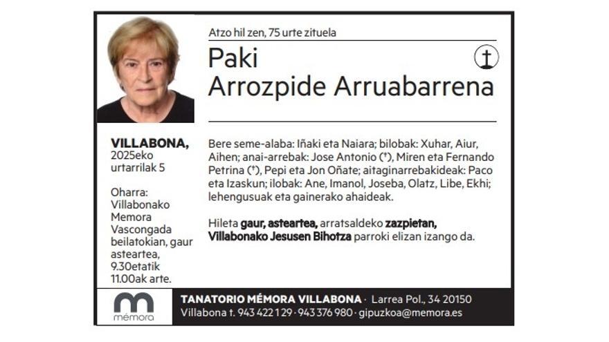 Paki Arrozpide Arruabarrena