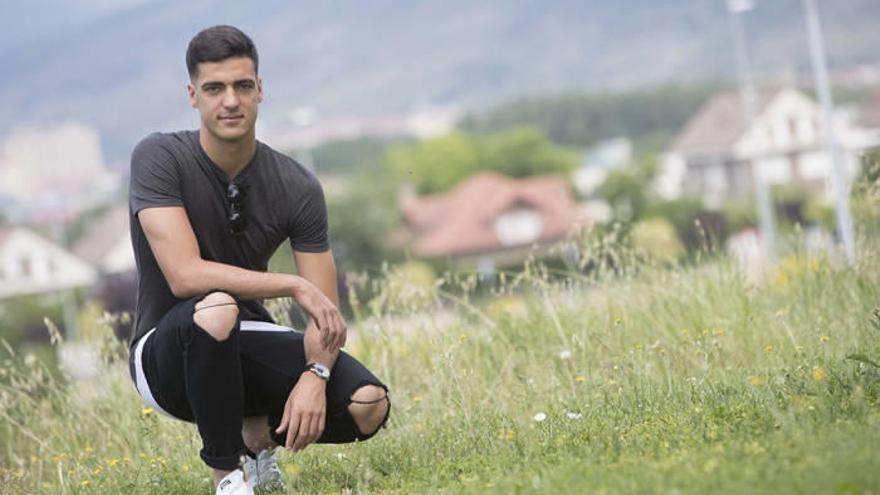 Mikel Merino, durante su estancia en Pamplona la semana pasada.