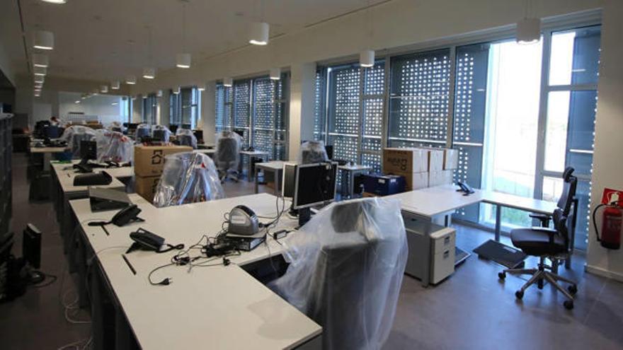 La planta del Navarra Arena, por dentro, se encuentra a punto a falta de ultimar detalles.
