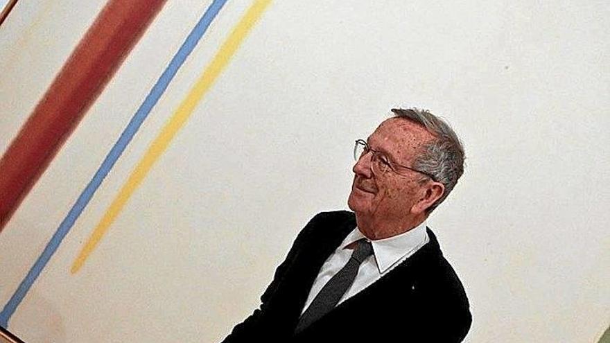 Moneo, ayer, en el museo Thyssen.
