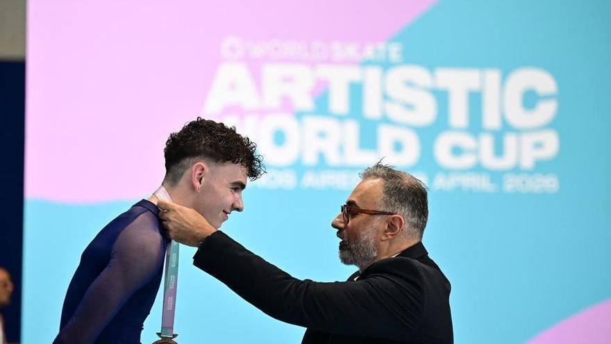 Andoni Ibarra, bronce mundial en patinaje artístico sobre ruedas
