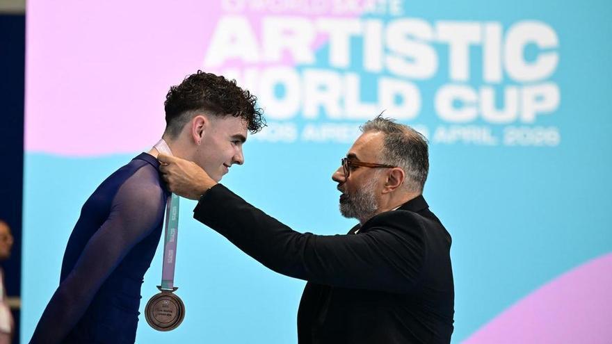 Andoni Ibarra, bronce mundial en patinaje artístico sobre ruedas