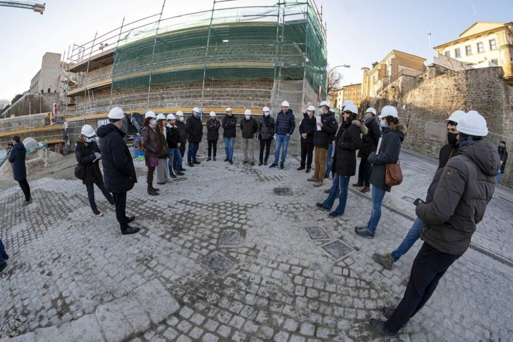 Visita a las obras del baluarte de Parma