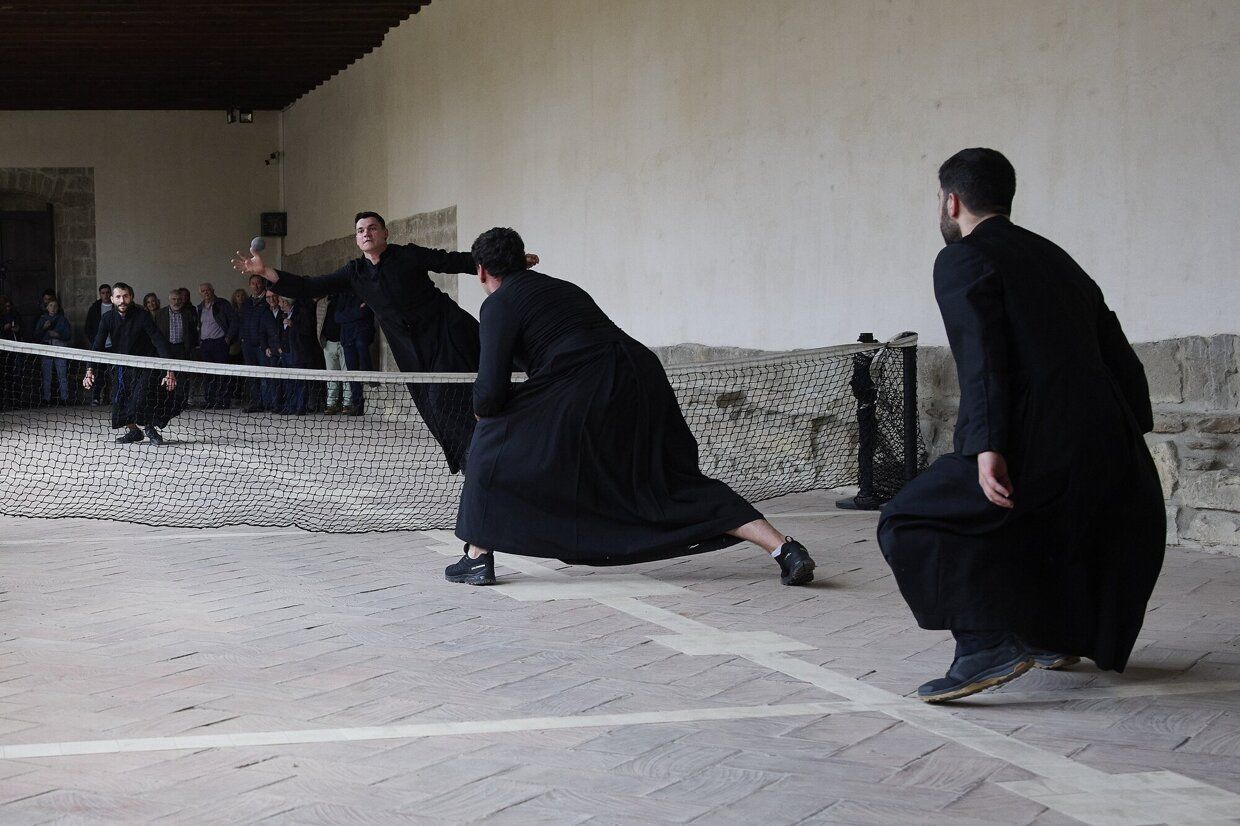 Partido de paxaka en la catedra de Pamplona