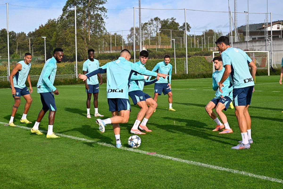 Entrenamiento del Athletic en Lezama