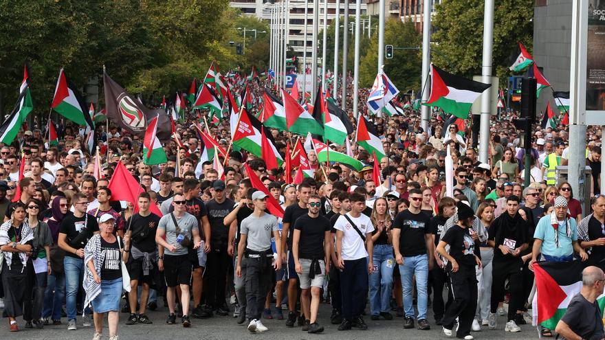 Euskal Herria clama contra el genocidio en Palestina