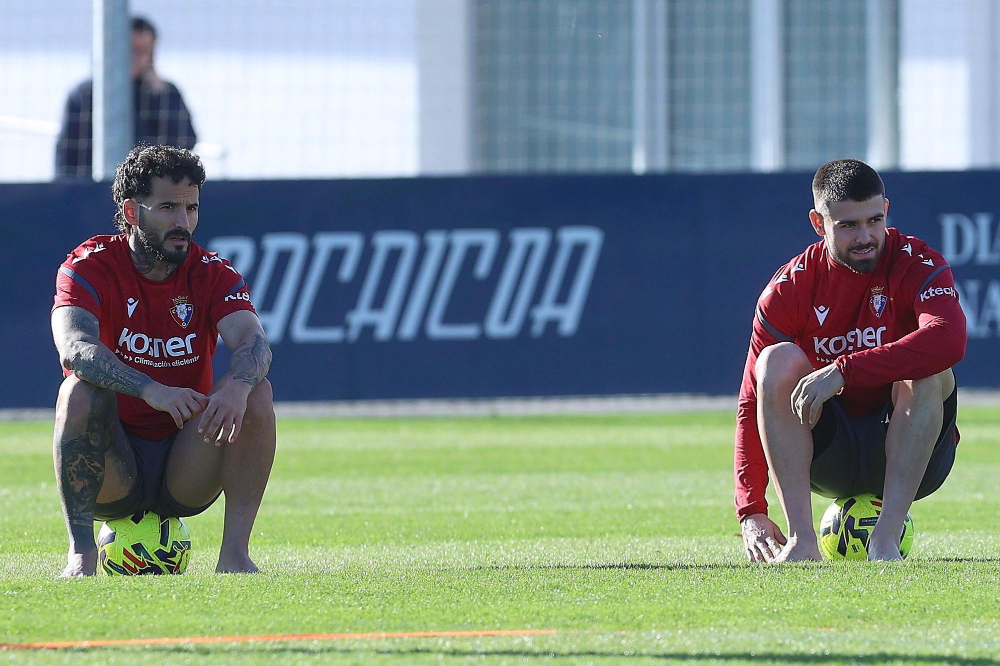 Fotos del entrenamiento de Osasuna de este martes 9 de diciembre