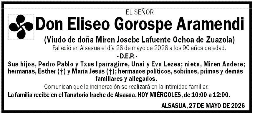 Eliseo Gorospe Aramendi