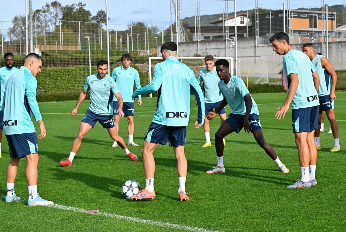 Entrenamiento del Athletic en Lezama