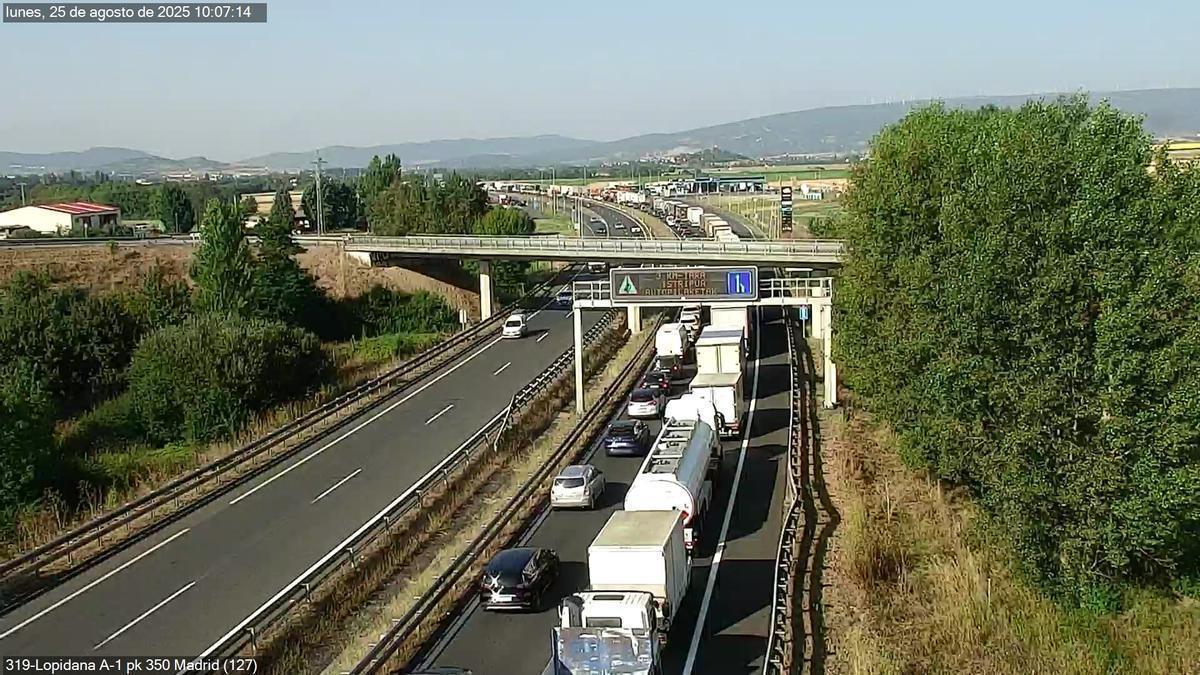 Situación actual del tráfico en la zona del accidente