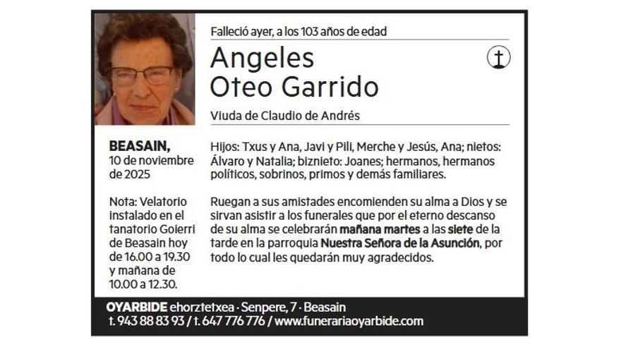 ANGELES OTEO GARRIDO