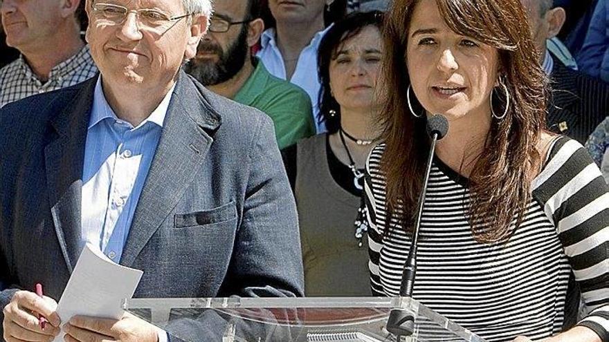 Patxi Zabaleta y Aintzane Ezenarro, en una anterior comparecencia conjunta.