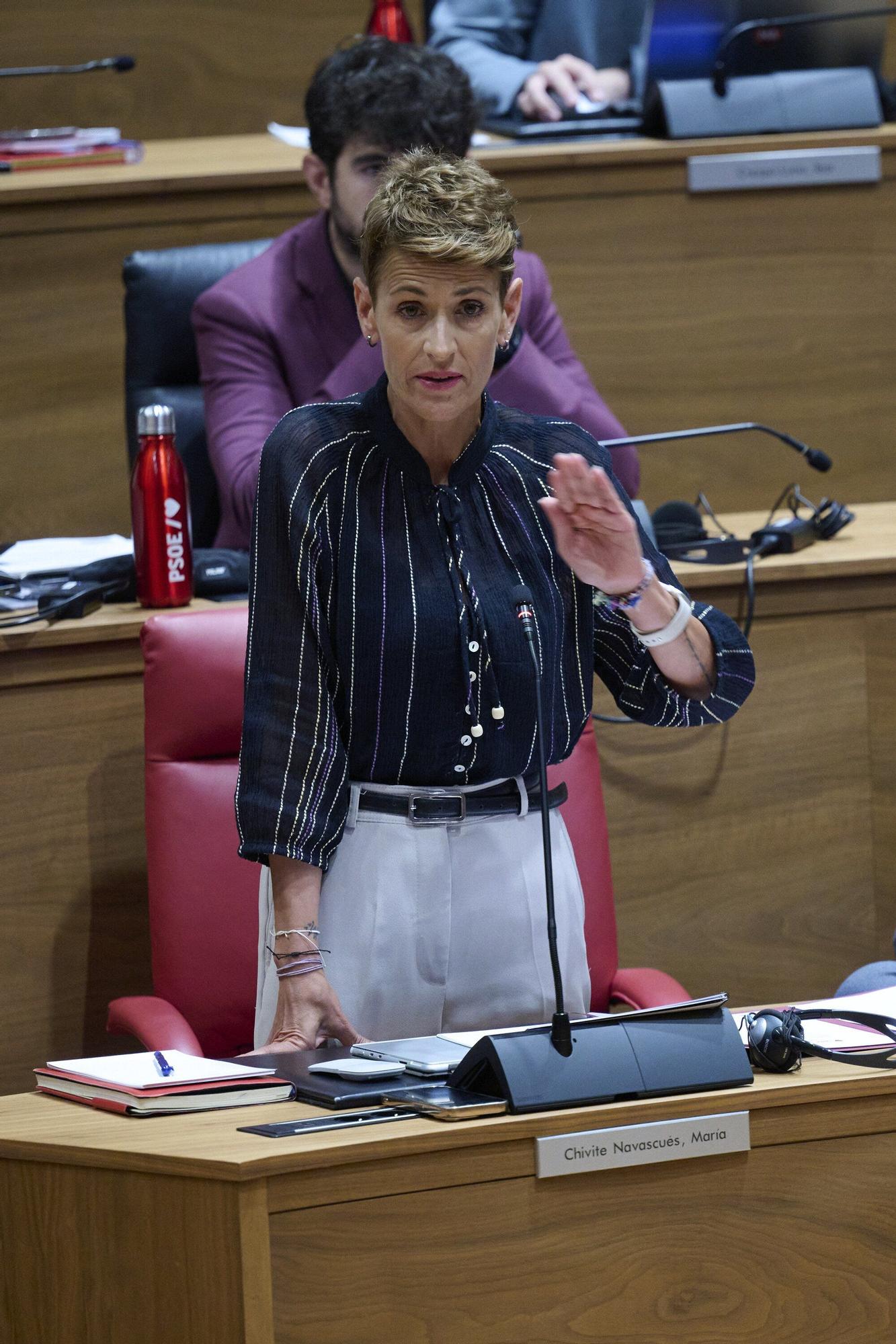 Fotos del pleno del Parlamento de Navarra (primero del curso 2025-26)