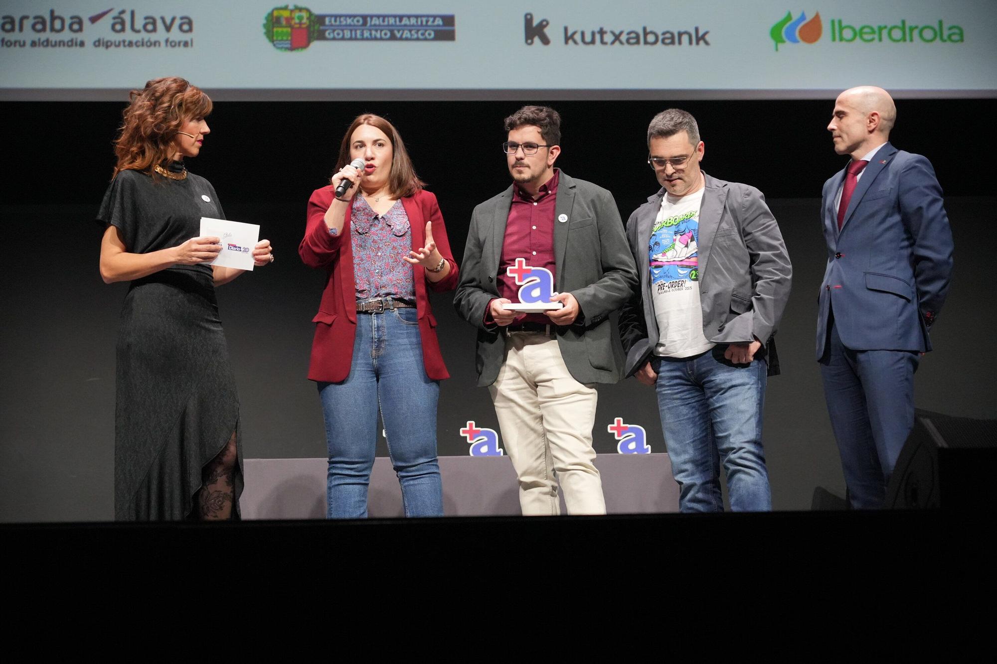 En imágenes: Así ha sido la entrega de los Premios +Álava Sariak