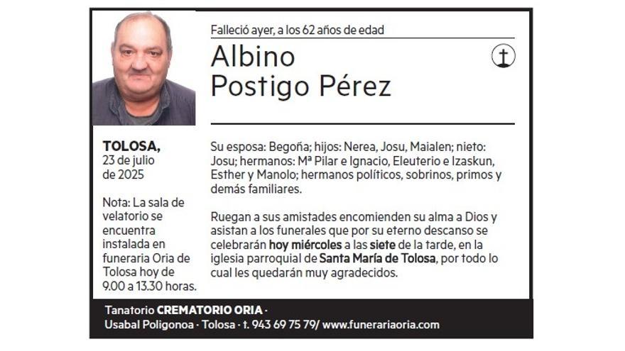 ALBINO POSTIGO PEREZ