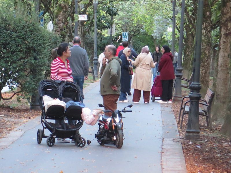 El bidegorri, el bulevar de Urretxu y Zumarraga.