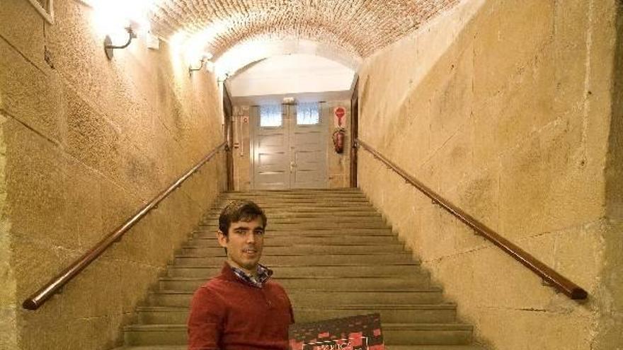 Nil Ventós Corominas, ayer, en Donostia.