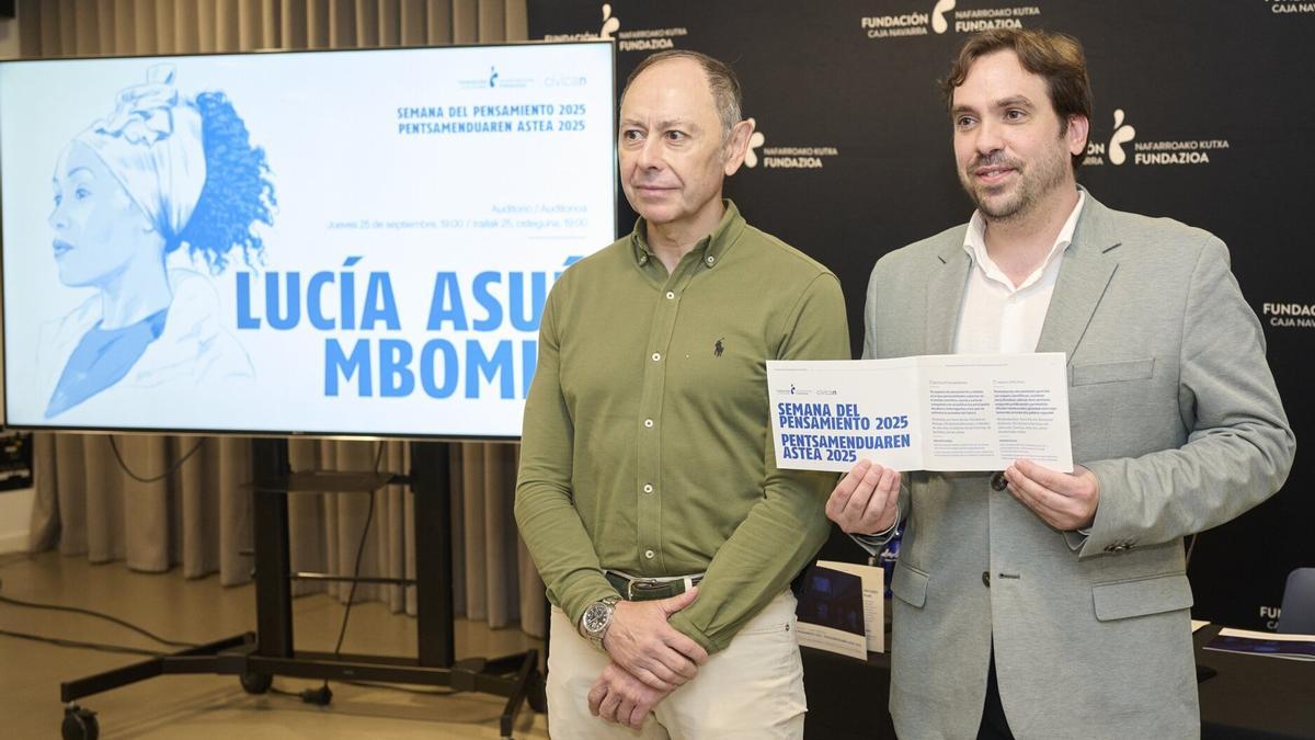 José Ángel Andrés y Fermín Lorente, durante la presentación del programa.