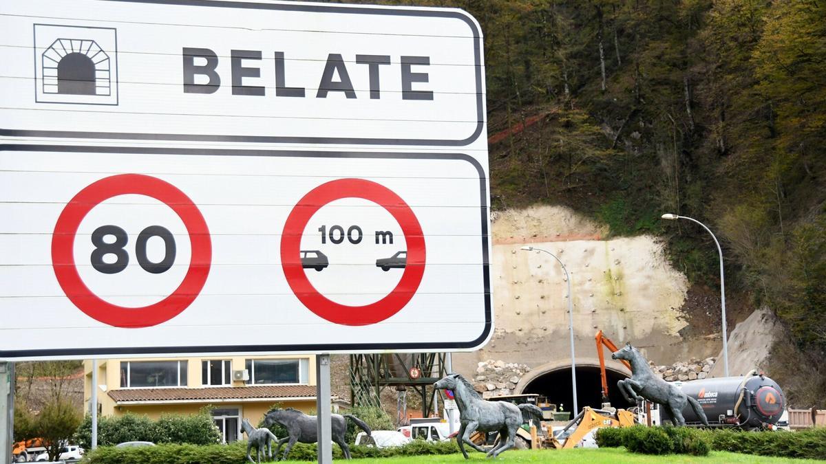 Las obras de los túneles de Belate.